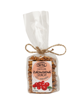 Ciasteczka crunchy żurawinowe