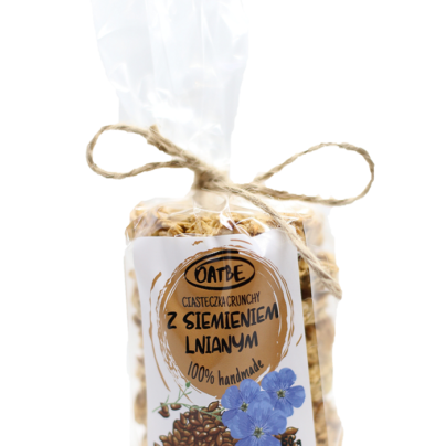 Ciasteczka crunchy z siemieniem lnianym