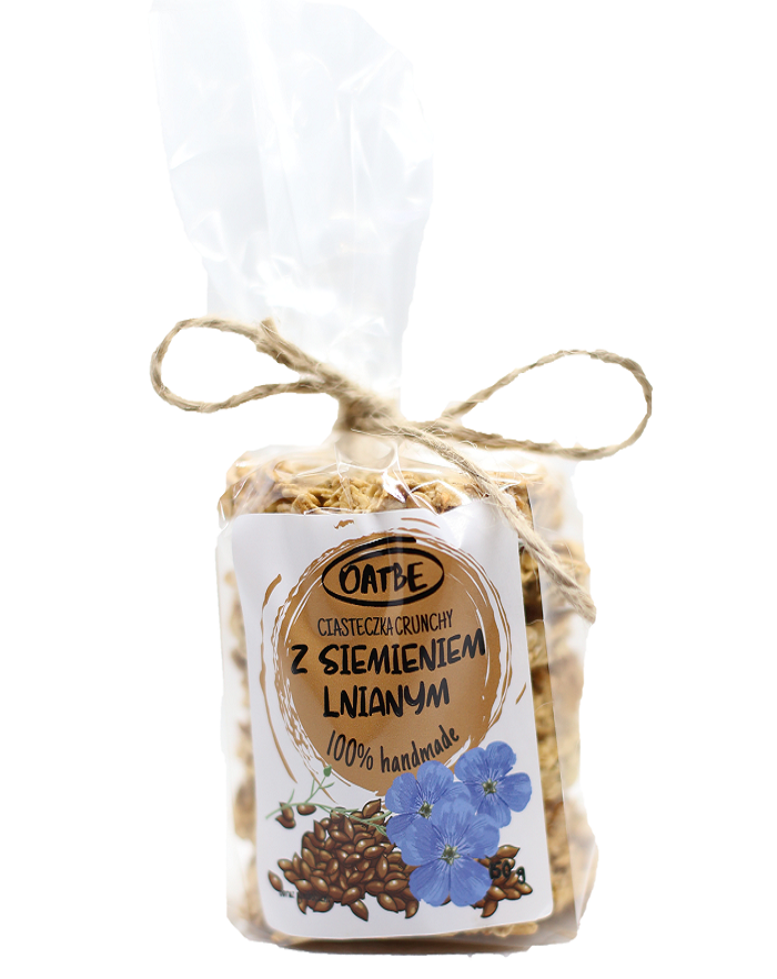 Ciasteczka crunchy z siemieniem lnianym