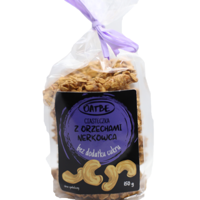 Ciasteczka z orzechami nerkowca bez dodatku cukru