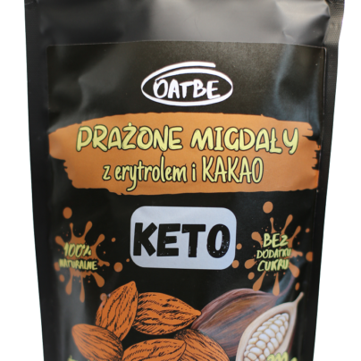 Prażone migdały z erytrolem i kakao